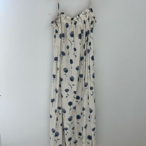 H&M Blue Floral Maxi Dress